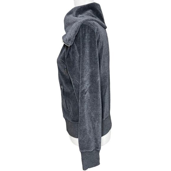 MICHAEL KORS Gray Velour Full Zip Jacket Size Small - Picture 3 of 9